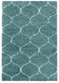 Dywan shaggy Salsa koniczyna niebieski 60 cm x 110 cm