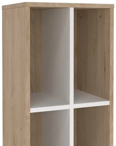 Biało-naturalny regał w dekorze dębu 41x205 cm Sign – Tvilum