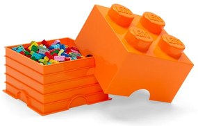 Pomarańczowy pojemnik kwadratowy LEGO®