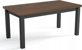 STÓŁ PROSTOKĄTNY SOLIDNY ROZKŁADANY R-7 80x140/180 ORZECH + nogi drewniane