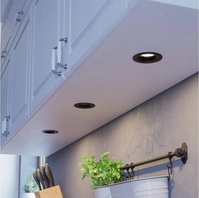 Eglo 902278-ZESTAW 3xLED ściemnialna oprawa sufitowa SALICETO LED/4,8W/230V śr.8,8cm czarna