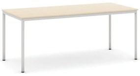 Stół jadalniany, 180x80 cm, szara podstawa, brzoza