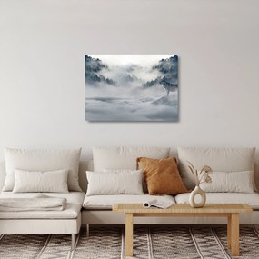 Obraz na szkle - wilki (70x50 cm)