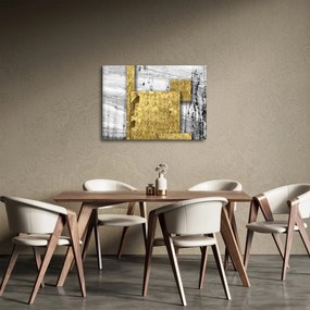 Obraz - Złote kwadraty N⁰1 (70x50 cm)