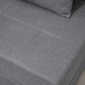 HOMCOM Rozkładana sofa Zdejmowany do czyszczenia Maksymalne obciążenie 100kg 70 cm x 70 cm x 61 cm Ciemnoszary | Aosom PL