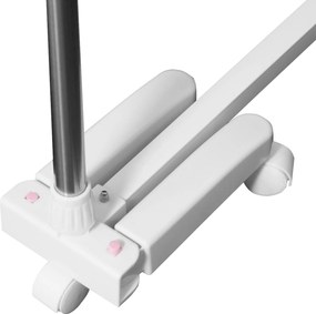 HOMCOM Suszarka na Pranie do Ubrań Wieszak Stojak 2 Poziomy 62x139x83-140cm | Aosom PL