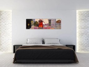 Obraz - Moulin Rouge, Paryż, Francja (170x50 cm)
