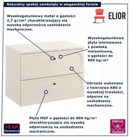 Kaszmirowa szafka pod umywalkę z szufladami G8-C91