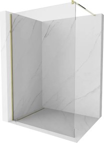 Mexen Kioto ścianka prysznicowa Walk-in 70 x 200 cm, transparent 8 mm, złota - 800-070-101-50-00