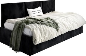 Czarne młodzieżowe łóżko sofa B3-L03