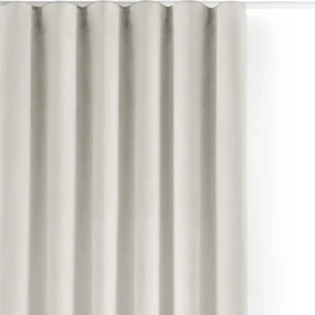 Kremowa aksamitna zasłona częściowo zaciemniająca (dimout) 530x270 cm Velto – Filumi