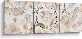 Obraz - Rozkwitaj z wdziękiem N⁰1 (z zegarem) (90x30 cm)