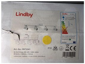 Lindby - LED Oświetlenie punktowe SULAMITA 4xGU10/5W/230V