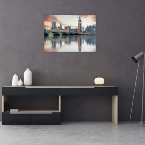 Obraz na szkle - Houses of Parliament w Londynie (70x50 cm)