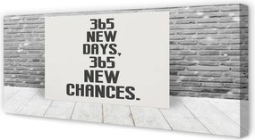 Duży obraz na płótnie Napis na Ceglanym Murze