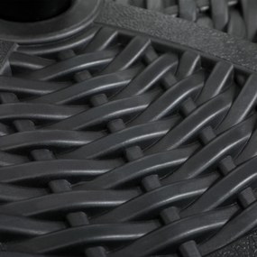 Outsunny Stojak na Parasol z Betonu, Stojak z Rurą Stalową, Okrągły Uchwyt, dla Balkonu, Tarasu, Ogrodu, Czarny