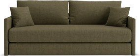 Zielona rozkładana sofa z tkaniny szenilowej 209 cm Shannon – Cosmopolitan Design