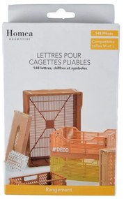 Białe litery na pudełka do przechowywania 11.5x20x3 cm – Homéa