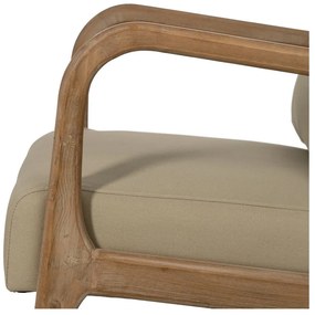 Beżowy fotel Weave – Ixia