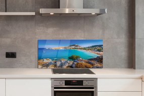 Panel Szklany Panorama Greckiego Wybrzeża