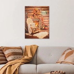 Obraz podświetlany - Fotel bujany, 2 diody LED, 30 x 40 cm