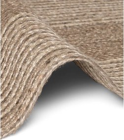 Chodnik z juty dwustronny/tkany ręcznie w jasnym naturalnym kolorze/w ciemnym naturalnym kolorze 80x200 cm Juno – Hanse Home