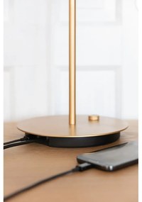 Pomarańczowa lampa stołowa LED ze ściemniaczem i metalowym kloszem (wysokość 41,5 cm) Asteria Table – UMAGE