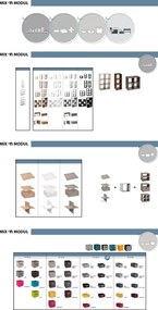 Pudło z uchwytem do przechowywania, welurowe