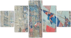 Obraz - Childe Hassam, Allies day, reprodukcje (125x70 cm)