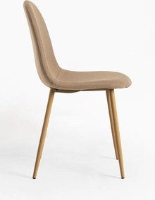 Zestaw 4 Krzese Teok Tkanina