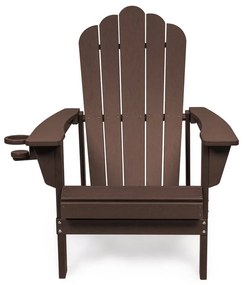 Brązowy plastikowy fotel ogrodowy Adirondack – Bonami Selection