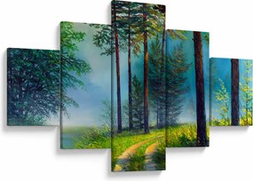 Obraz - Obraz olejny przedstawiający krajobraz (125x70 cm)