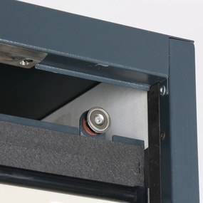 Szafa przeciwpożarowa na substancje niebezpieczne, typ 90, 1200 × 615 × 1950 mm, dwudrzwiowa