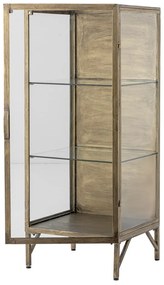 Metalowa witryna w kolorze złota 45x110x40 cm Saone – Bloomingville