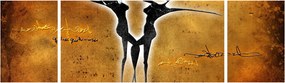 Obraz przedstawiający tańczącą parę (170x50 cm)