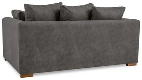 Antracytowa sofa z imitacji skóry 175 cm Hamburg – Scandic