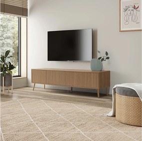 Kolumna RTV Lluvia 4 drzwi, kolor dębowy, długość 160 cm.