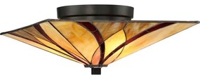 Elstead QZ-ASHEVILLE-F - Oprawa sufitowa Tiffany ASHEVILLE 2xE27/60W/230V