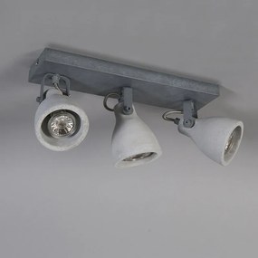 Industrialny reflektor szary beton 3-światła - Creto