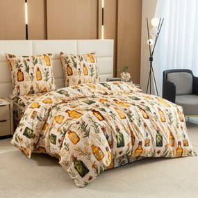 PrzytulneMieszkanie.pl PrzytulneMieszkanie.pl Pościel z mikrofibry APOTHECARY kremowe Rozmiar pościeli: 70 x 90 cm | 140 x 220 cm