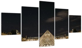 Obraz - Luwr w nocy (125x70 cm)
