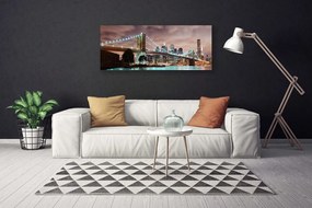 Obraz na płótnie Nowoczesny Most nad Metropolią