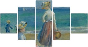 Obraz - Auguste Renoir, Figures on the Beach, reprodukcje (125x70 cm)