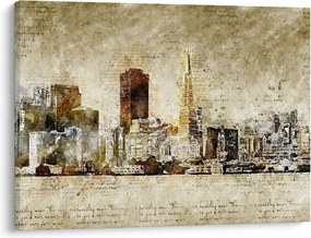 Obraz - Artystycznie ukształtowane miasto (70x50 cm)