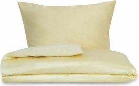 Pościel satynowa Luxury Collection śmietanowy, 140 x 200 cm, 70 x 90 cm, 140 x 200 cm, 70 x 90 cm