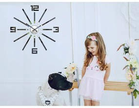 Zegar ścienny naklejany duży nowoczesny akrylowy na ścianę do kuchni salonu