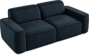 3-osobowa kanapa modułowa - z tkaniny strukturalnej - królewski niebieski - OMAO