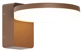 Zewnetrzna Nowoczesna lampa ścienna zewnętrzna brązowa rdza z wbudowanym LED IP54 - Esmee Nowoczesny Oswietlenie zewnetrzne