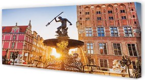 Zdjęcie na płótnie Fontanna Neptuna w Gdańsku