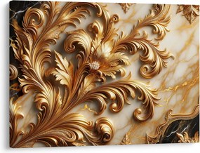 Obraz - Marmur ze złotem (70x50 cm)